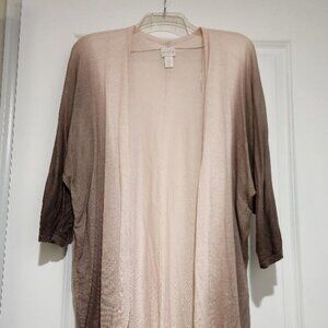 Chico Size 1 or Medium Open Front Lightweight Knit Like New